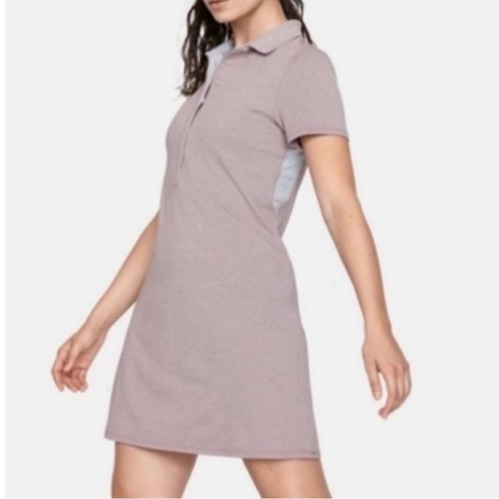 Outdoor Voices Players Polo Athletic Tennis Dress in the Bloom/Dusty Rose Pink